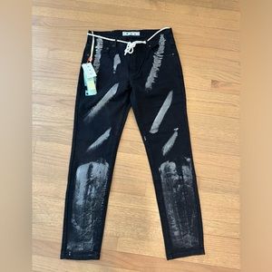Men’s Off White Black Jeans